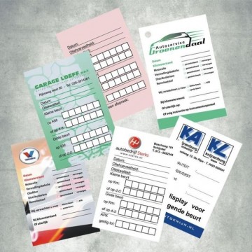 Onderhouds kaartjes