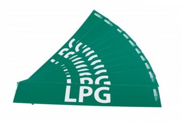 Verkoop sticker lpg